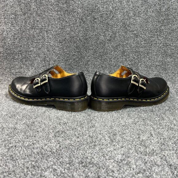 Dr. Martens 8065 Smooth Leather Mary Jane Shoes Women's 9 Black Leather Buckle - Picture 6 of 12